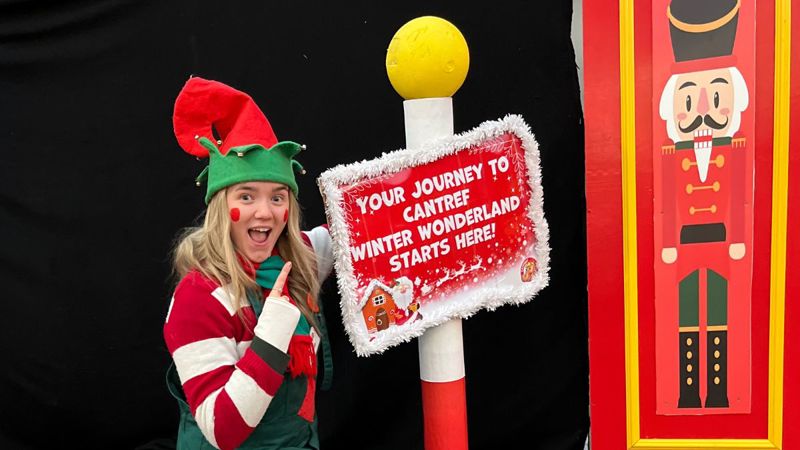 Santa's Elf at Cantref Adventure Farm Christmas Experience