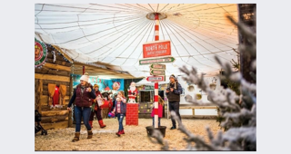 Festive Christmas grotto at Cantref Adventure Farm